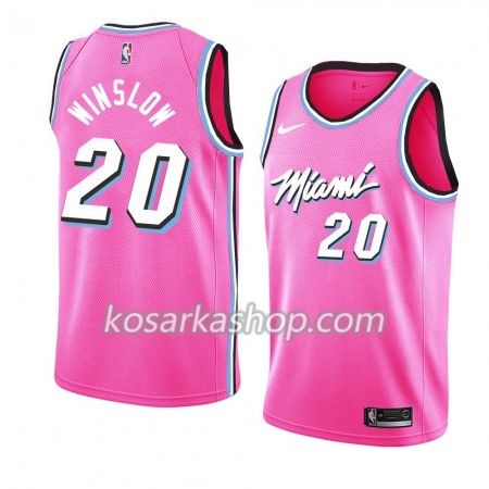 Dres Miami Heat Justise Winslow 20 Nike 2018-19 Ružičasta Swingman Dres Miami Heat Justise Winslow 20 Nike 2018-19 Ružičasta Swingman
